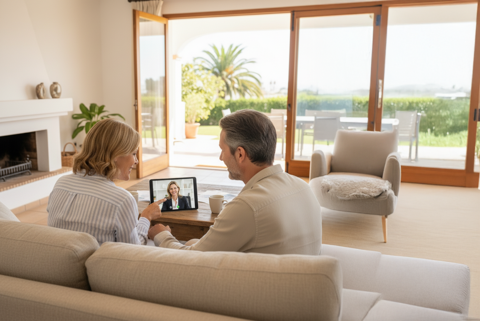 A couple discuss mortgage options with an expert advisor