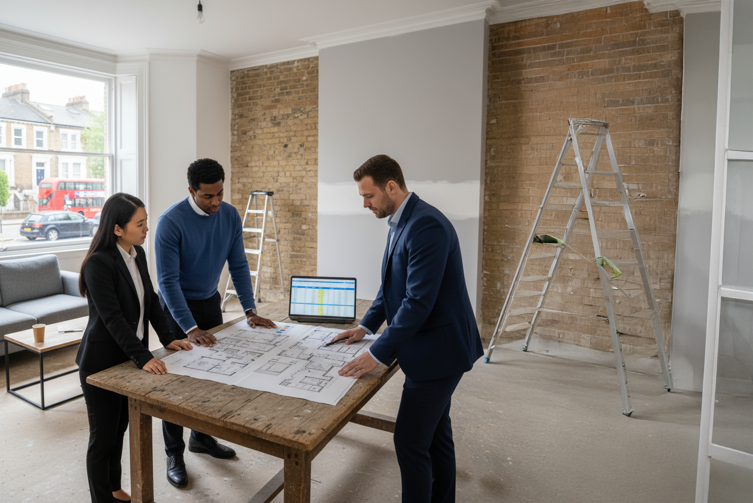 Investors discussing HMO mortgage options