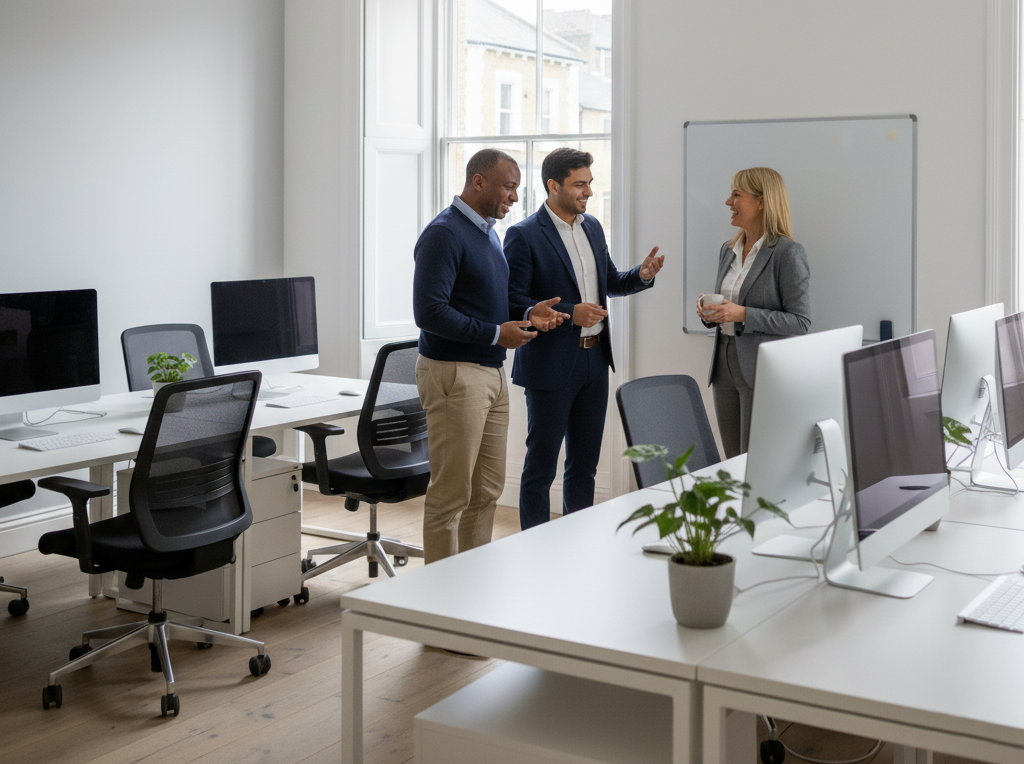 Investors settled in new office